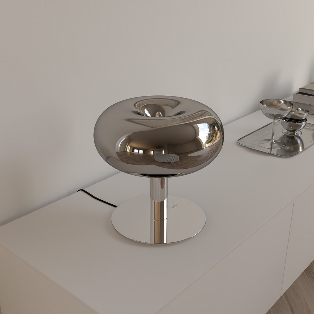 Retro Mushroom LED Table Lamp with Touch Dimmer | Modern Bedside and Desk Light