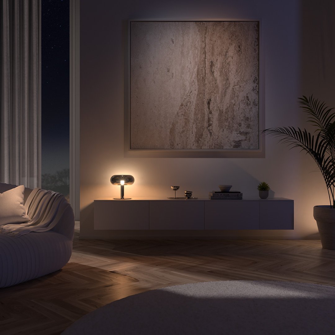 Retro Mushroom LED Table Lamp with Touch Dimmer | Modern Bedside and Desk Light