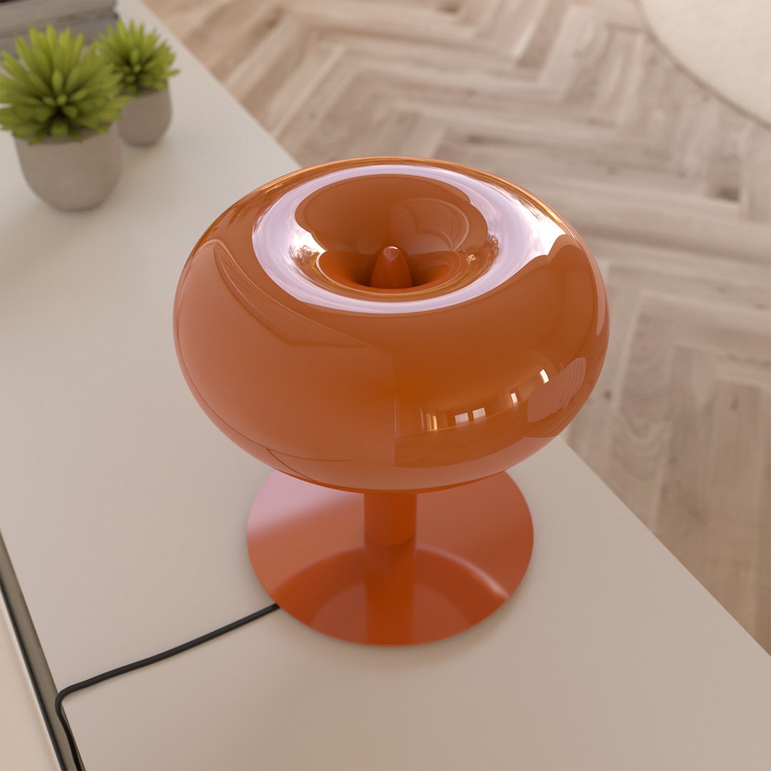 Retro Mushroom LED Table Lamp with Touch Dimmer | Modern Bedside and Desk Light
