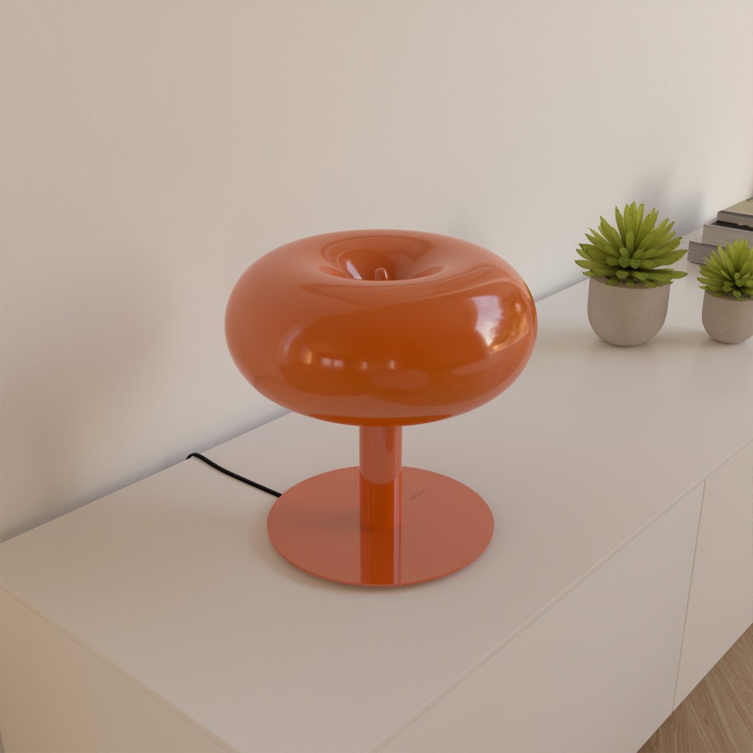 Retro Mushroom LED Table Lamp with Touch Dimmer | Modern Bedside and Desk Light