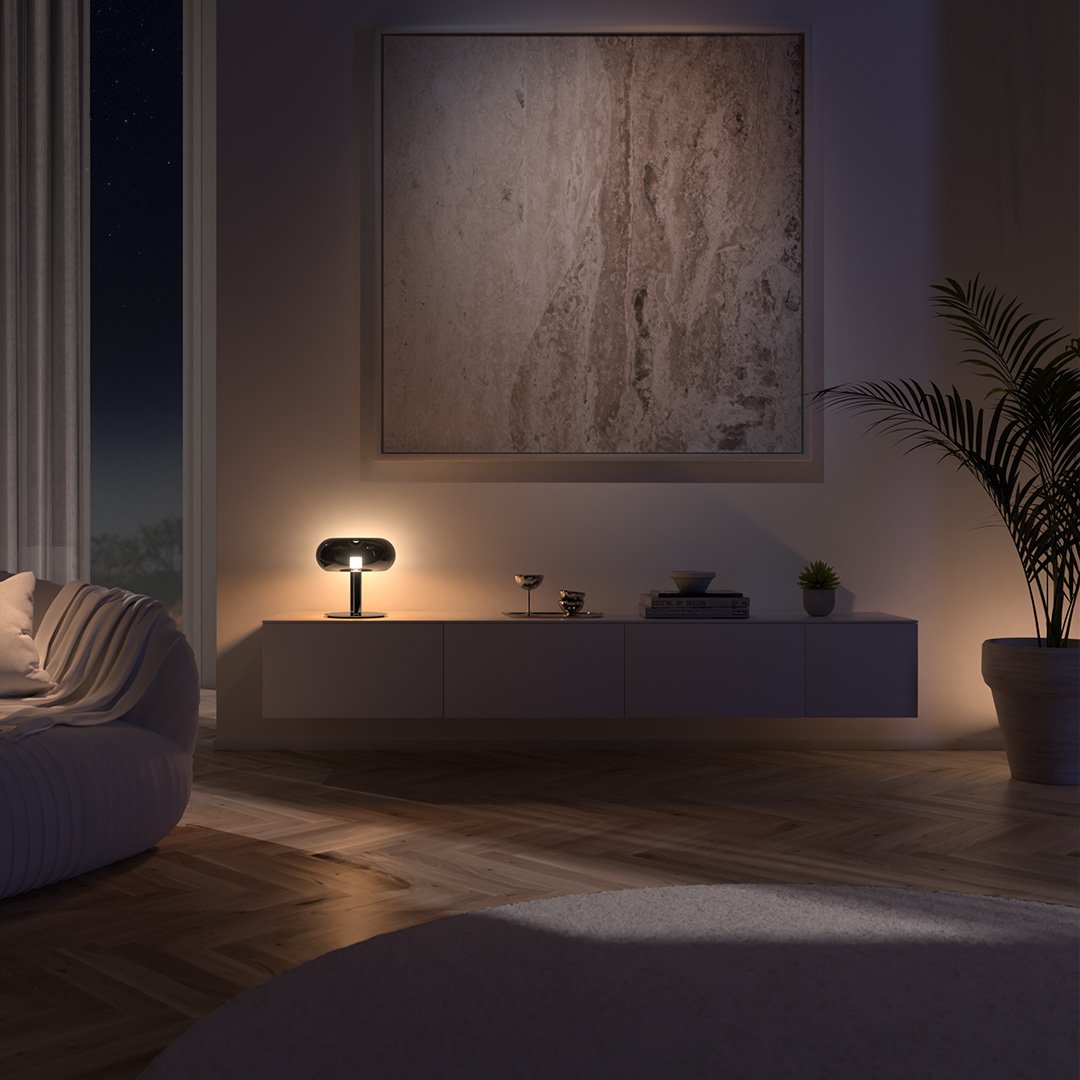 Retro Mushroom LED Table Lamp with Touch Dimmer | Modern Bedside and Desk Light