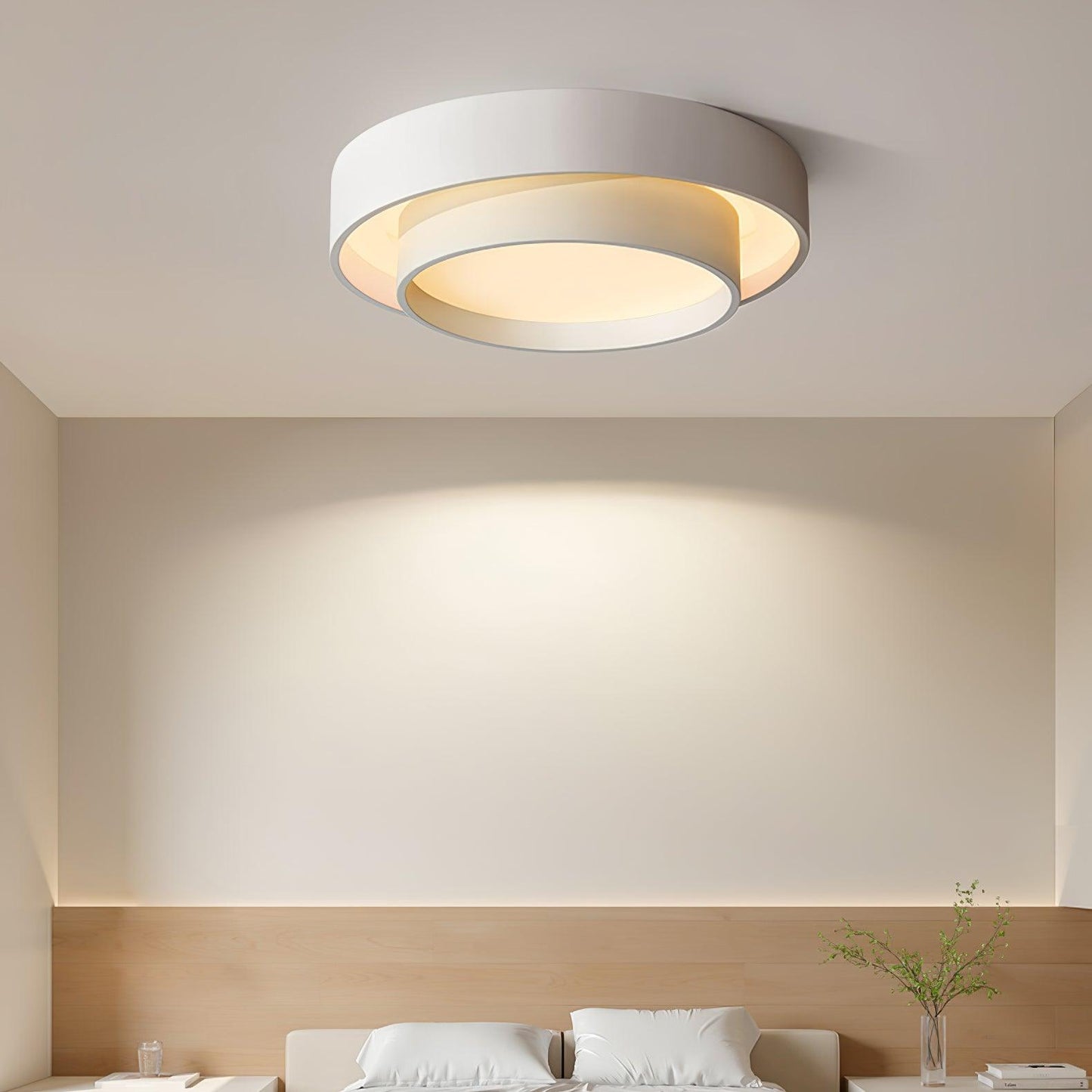 Modern Flush Mount LED Ceiling Light | Minimalist Round Ceiling Lamp