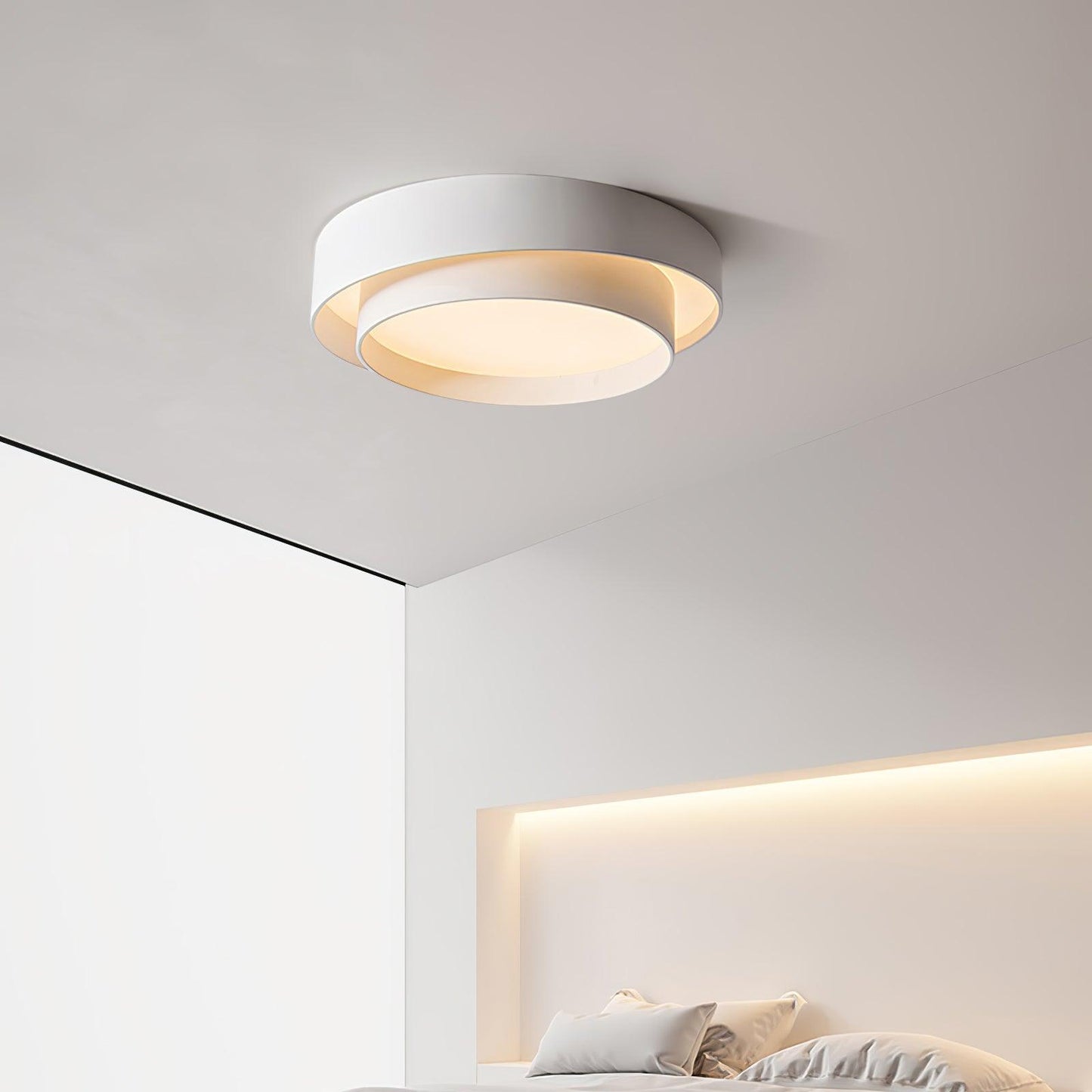 Modern Flush Mount LED Ceiling Light | Minimalist Round Ceiling Lamp