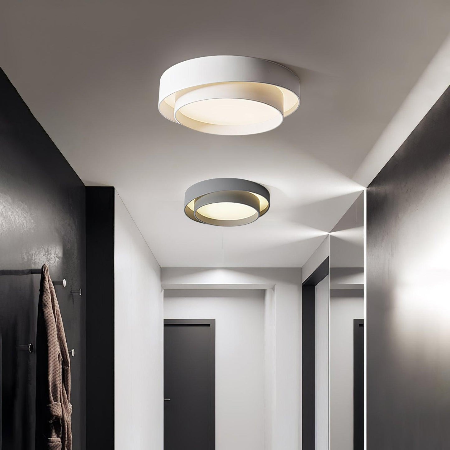 Modern Flush Mount LED Ceiling Light | Minimalist Round Ceiling Lamp