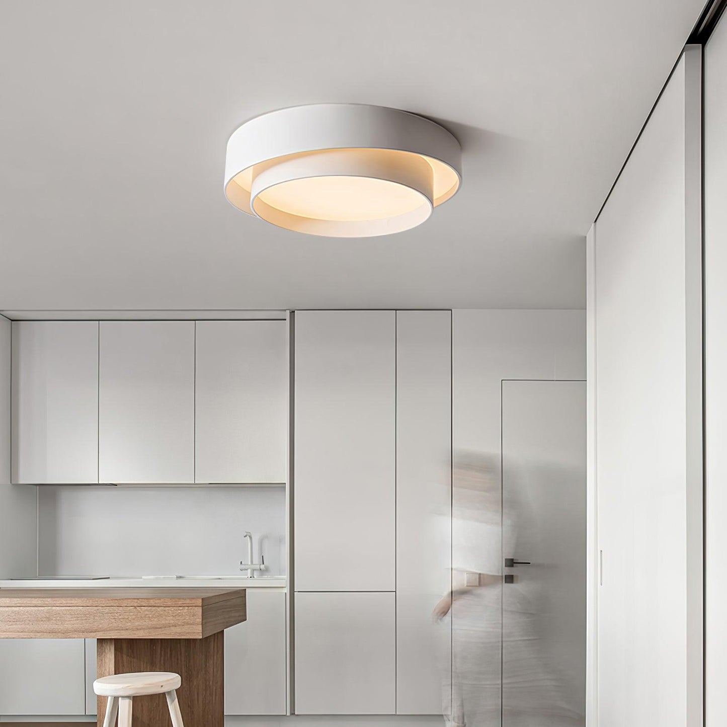 Modern Flush Mount LED Ceiling Light | Minimalist Round Ceiling Lamp