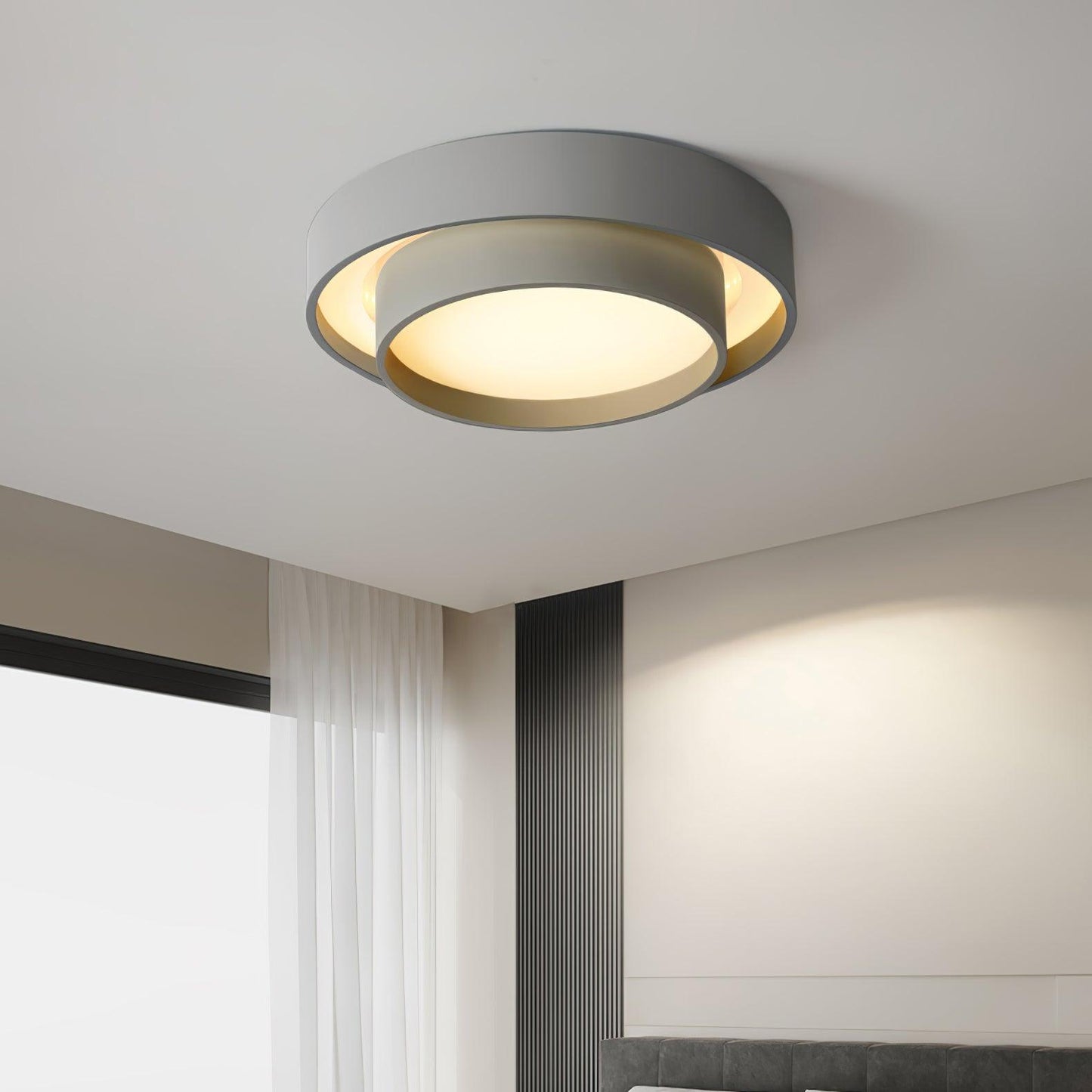 Modern Flush Mount LED Ceiling Light | Minimalist Round Ceiling Lamp