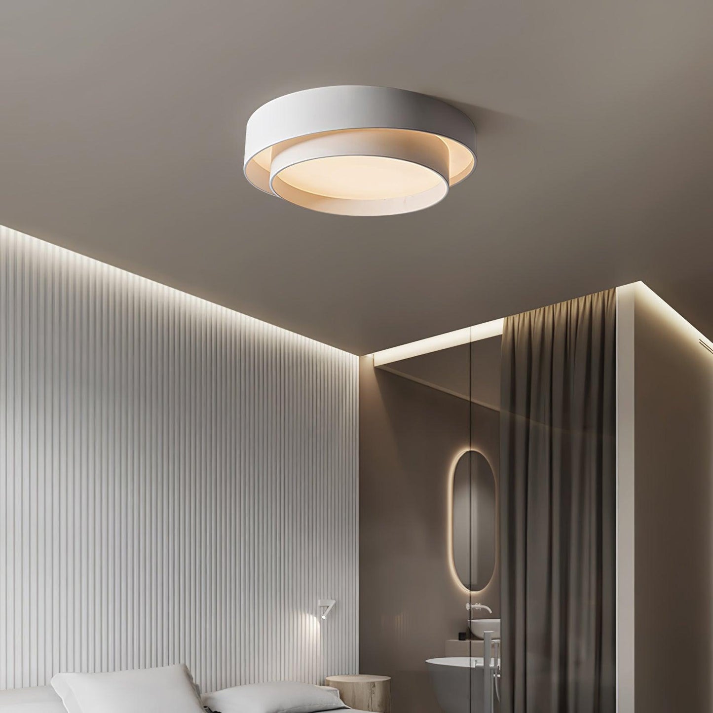 Modern Flush Mount LED Ceiling Light | Minimalist Round Ceiling Lamp
