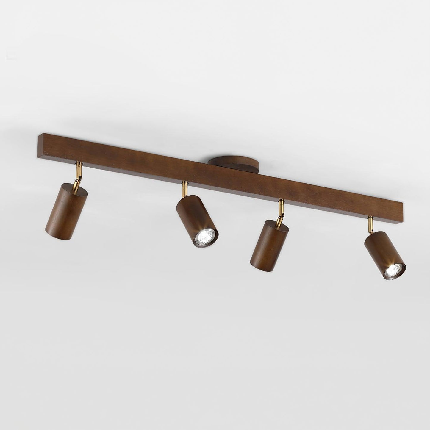 Wooden Track Ceiling Light | Modern LED Spotlight for Living Room or Hallway