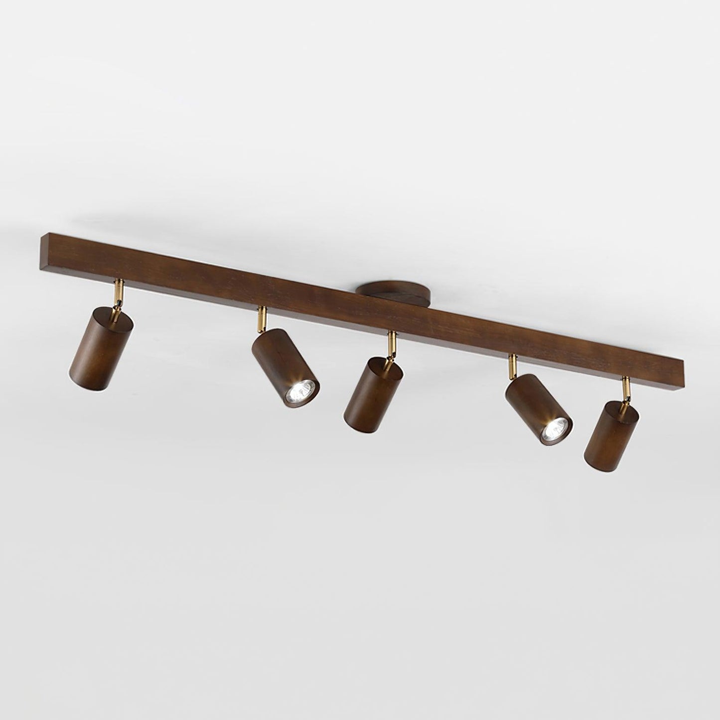 Wooden Track Ceiling Light | Modern LED Spotlight for Living Room or Hallway