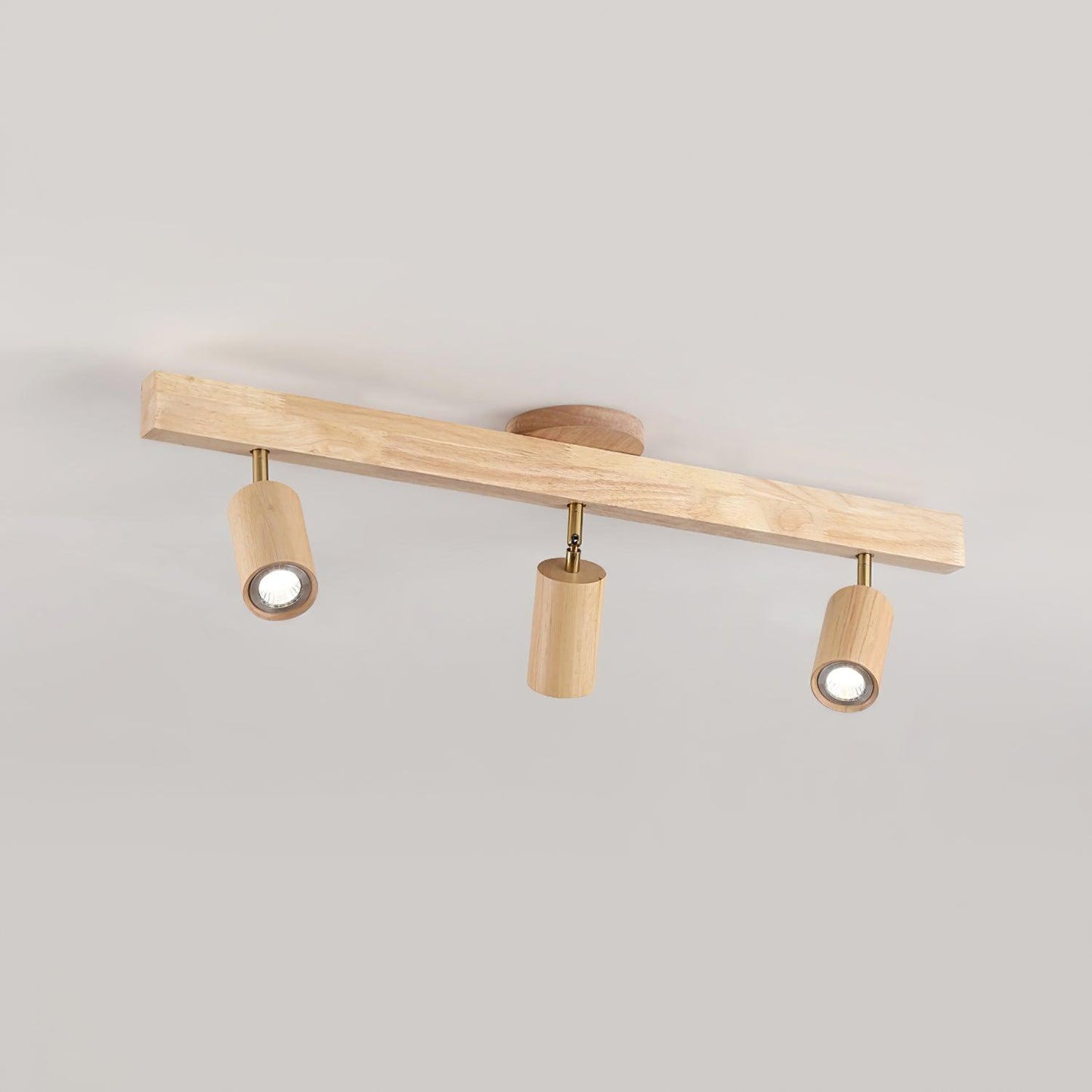 Wooden Track Ceiling Light | Modern LED Spotlight for Living Room or Hallway