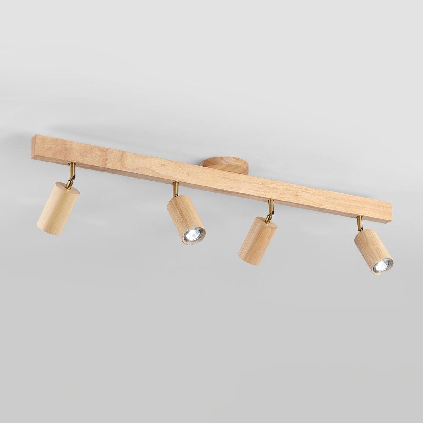 Wooden Track Ceiling Light | Modern LED Spotlight for Living Room or Hallway