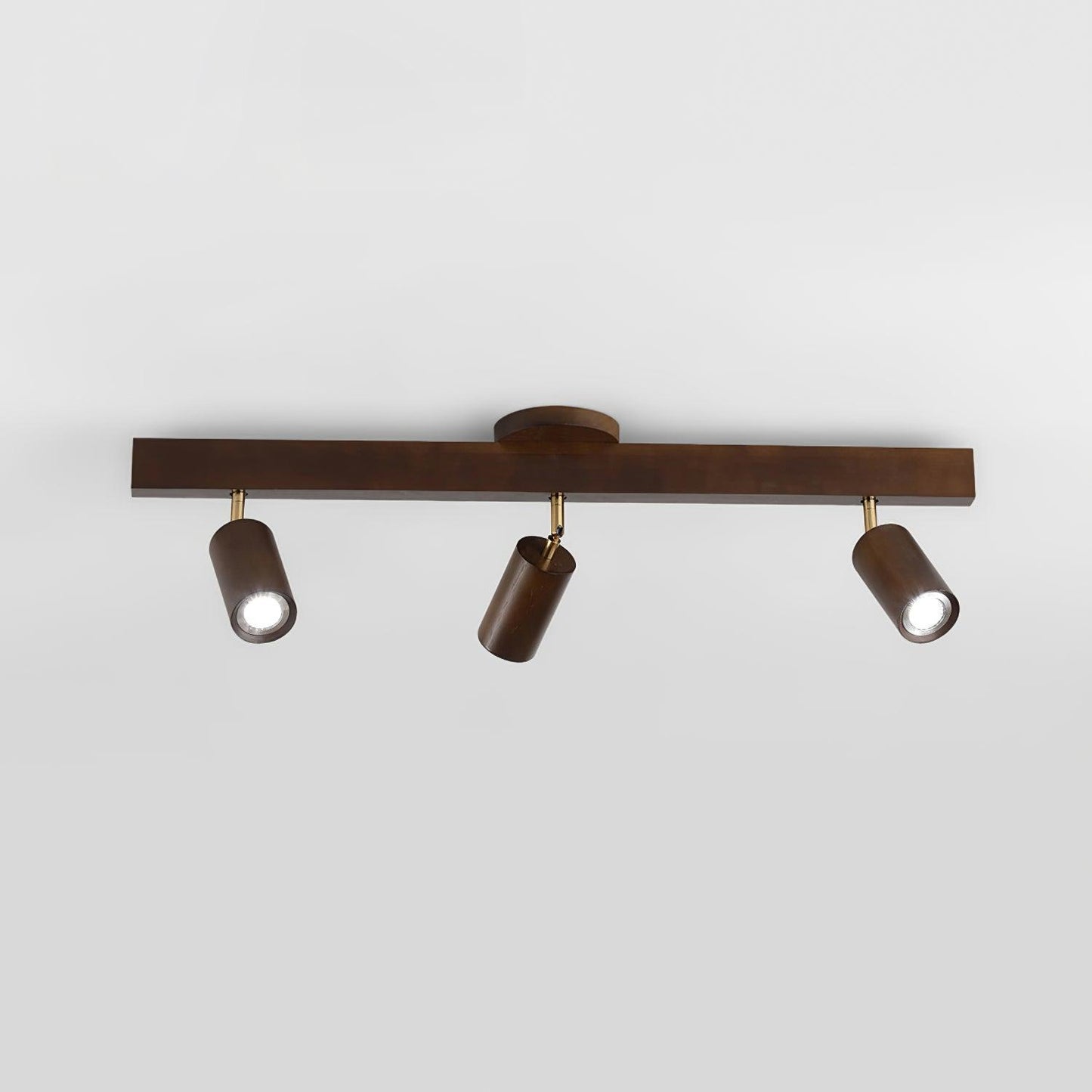 Wooden Track Ceiling Light | Modern LED Spotlight for Living Room or Hallway