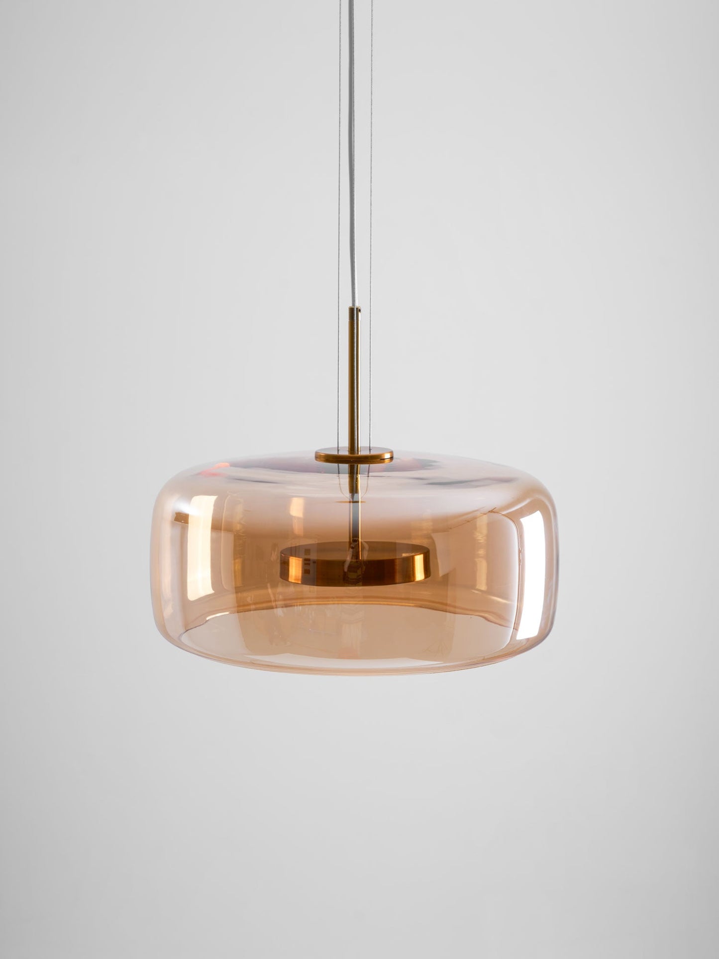 Smoked Glass Pendant Ceiling Lamp | Modern Hanging Light for Dining and Kitchen
