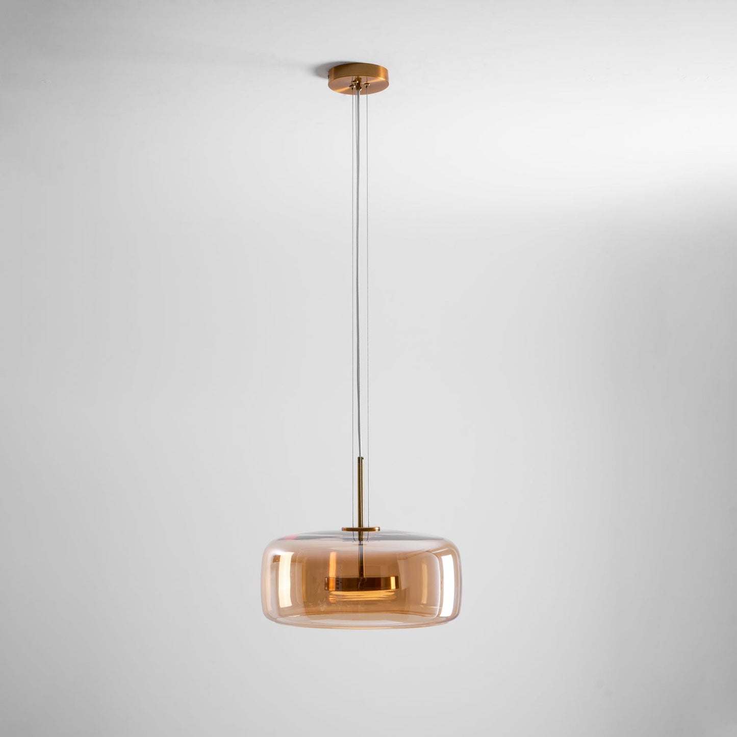 Smoked Glass Pendant Ceiling Lamp | Modern Hanging Light for Dining and Kitchen