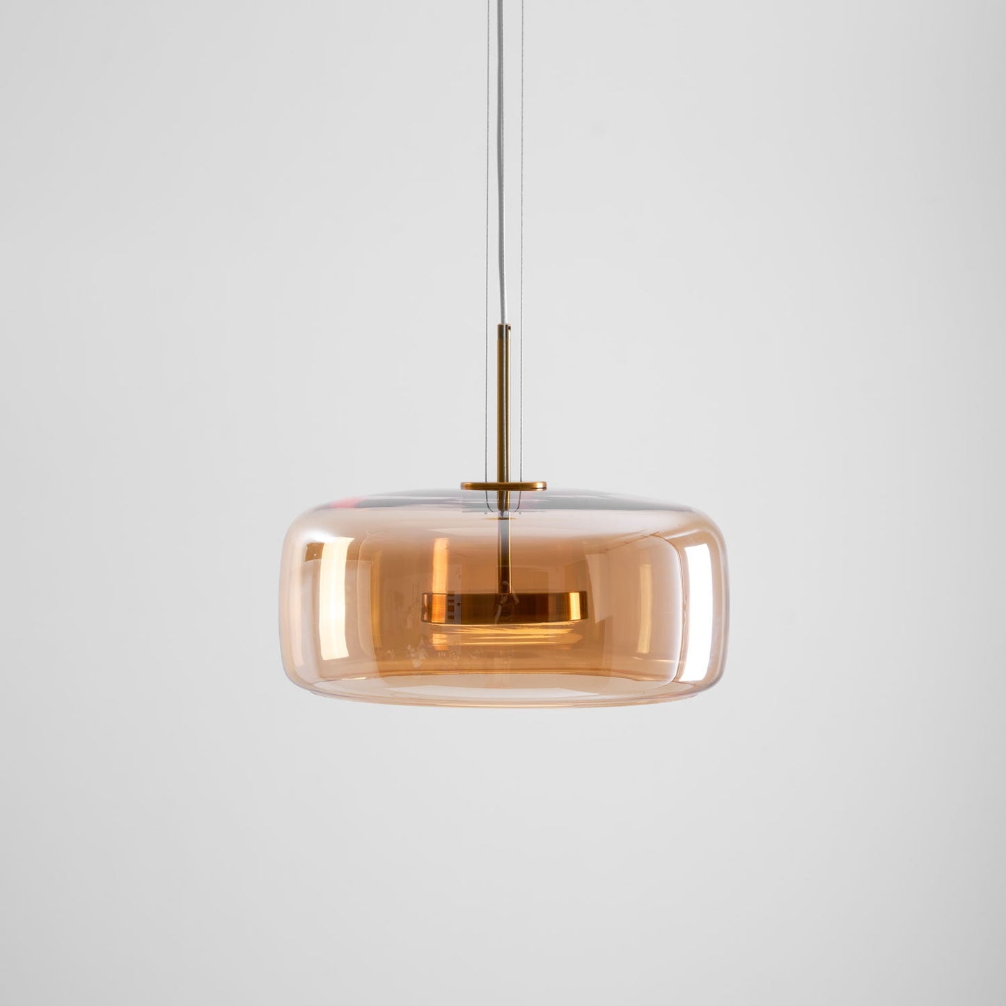 Smoked Glass Pendant Ceiling Lamp | Modern Hanging Light for Dining and Kitchen