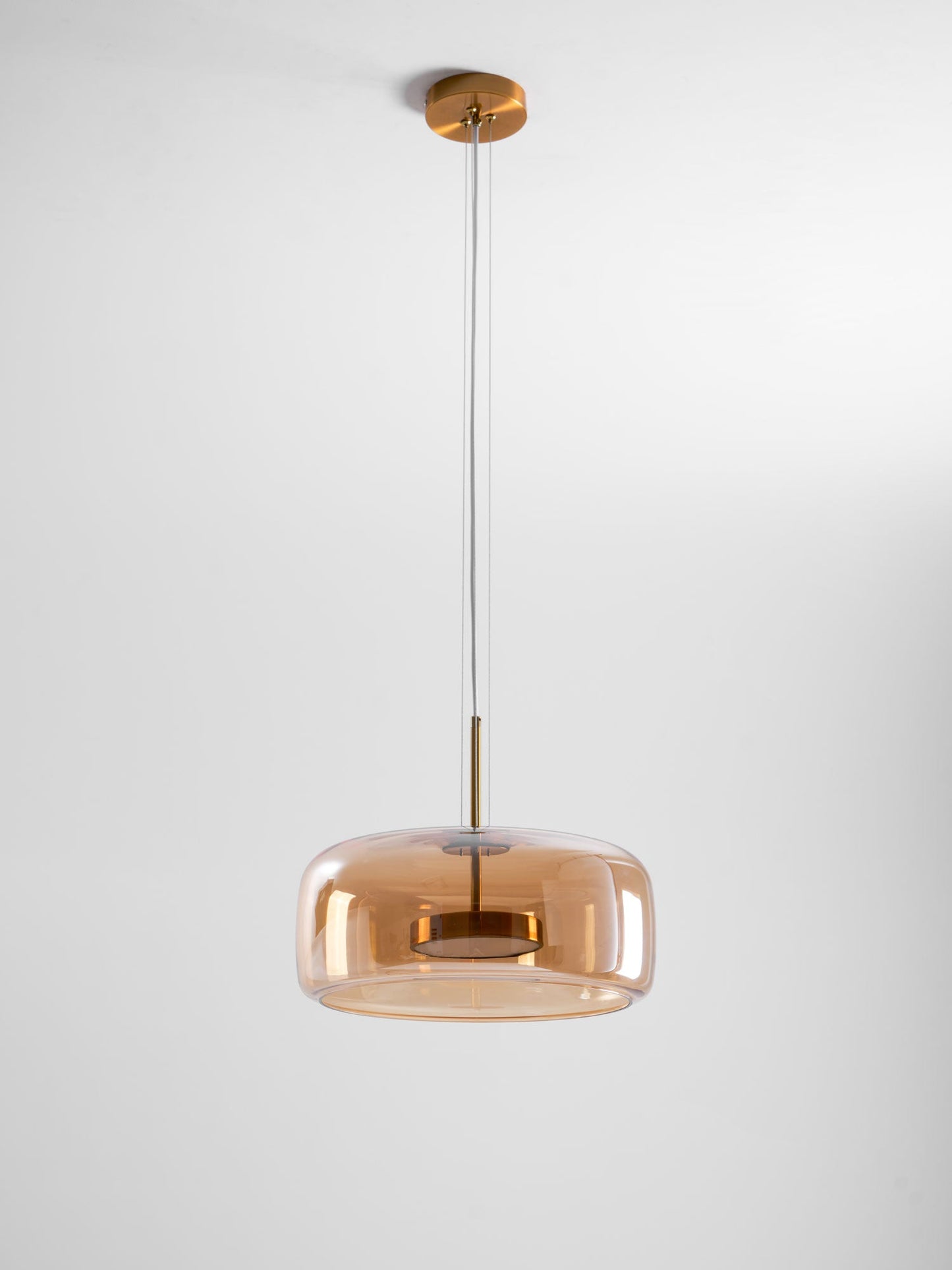 Smoked Glass Pendant Ceiling Lamp | Modern Hanging Light for Dining and Kitchen