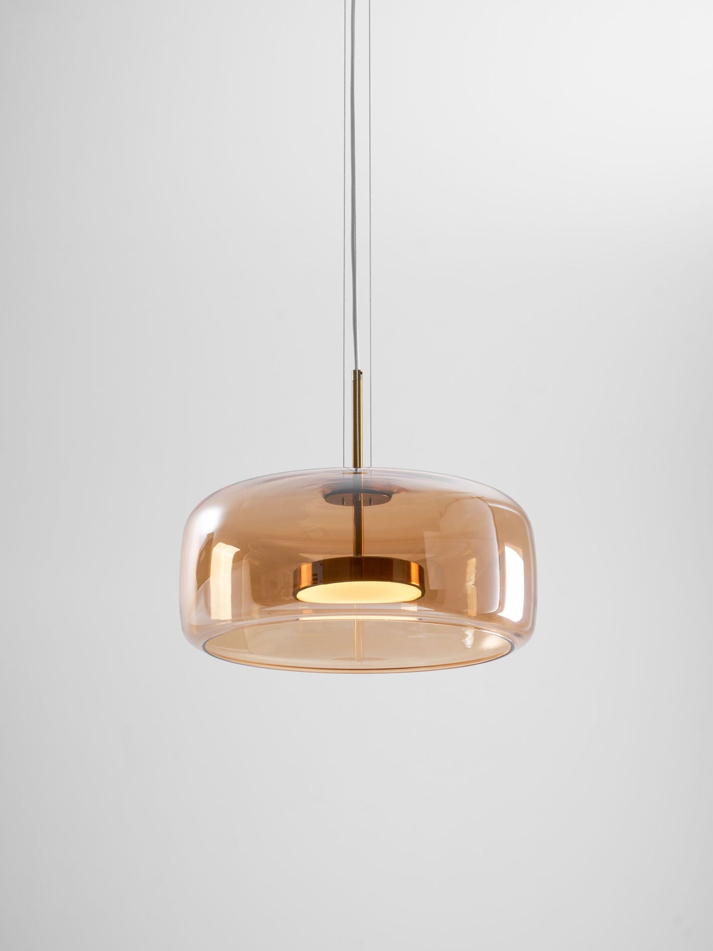 Smoked Glass Pendant Ceiling Lamp | Modern Hanging Light for Dining and Kitchen