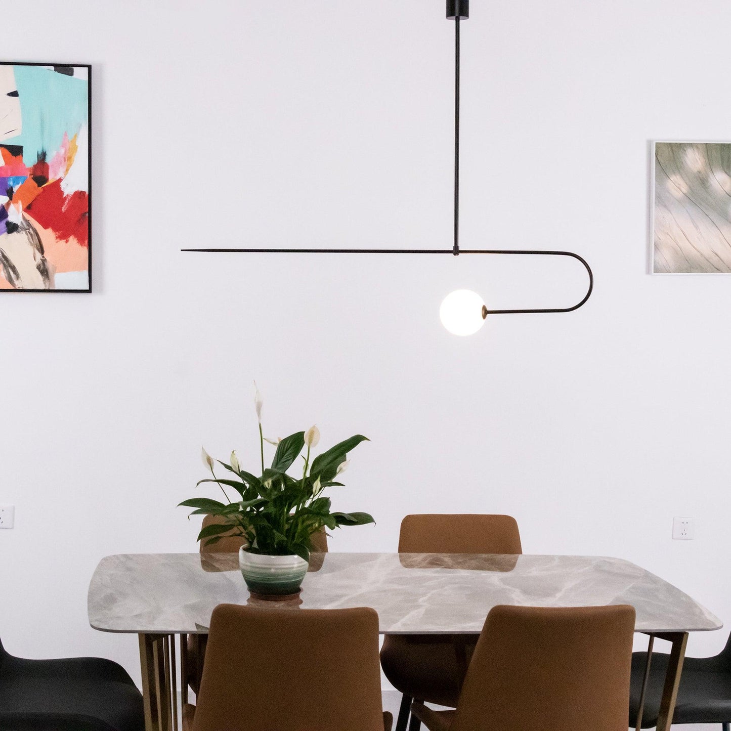 Minimalist Ceiling Lamp Chandelier | Modern LED Light for Living and Dining Room