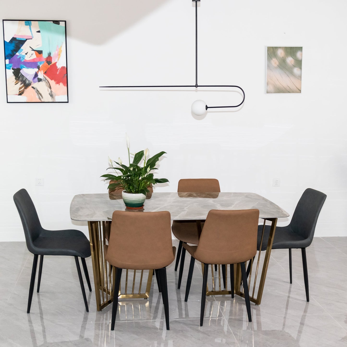 Minimalist Ceiling Lamp Chandelier | Modern LED Light for Living and Dining Room