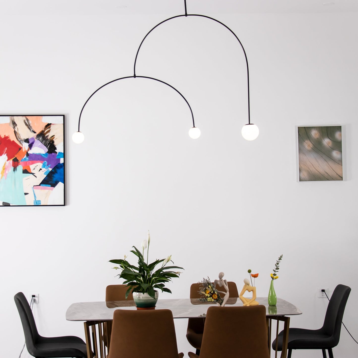 Minimalist Ceiling Lamp Chandelier | Modern LED Light for Living and Dining Room