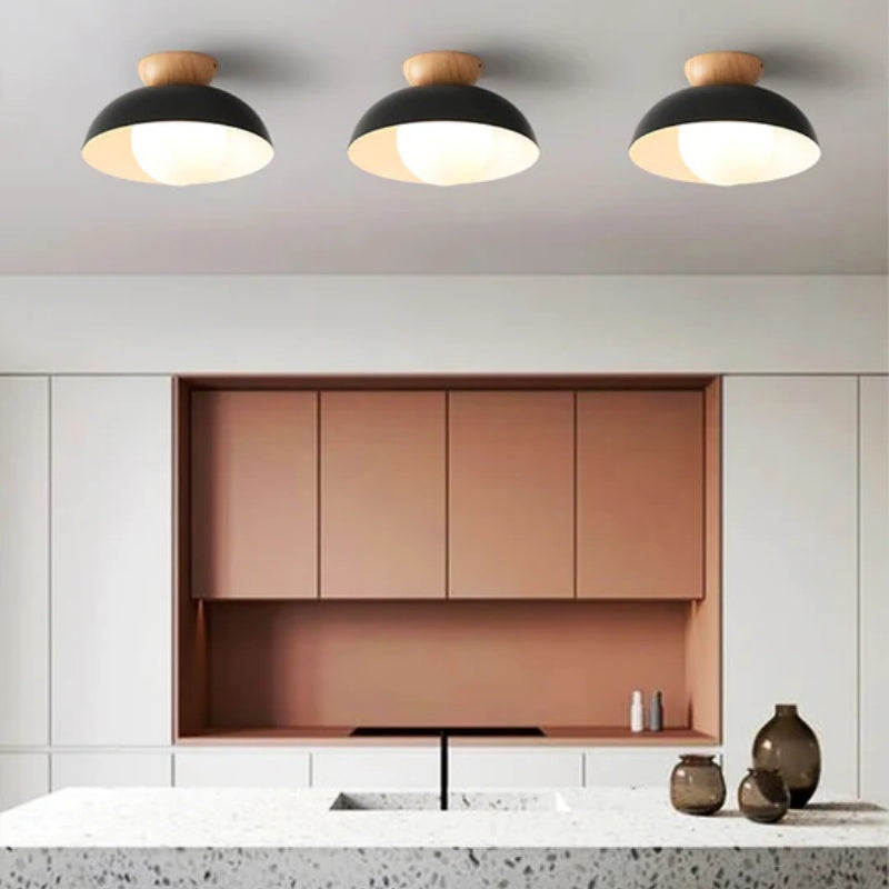 Modern Semi Flush Mount Ceiling Light for Living Room | Minimalist LED Ceiling Lamp