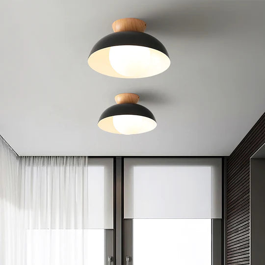 Modern Semi Flush Mount Ceiling Light for Living Room | Minimalist LED Ceiling Lamp