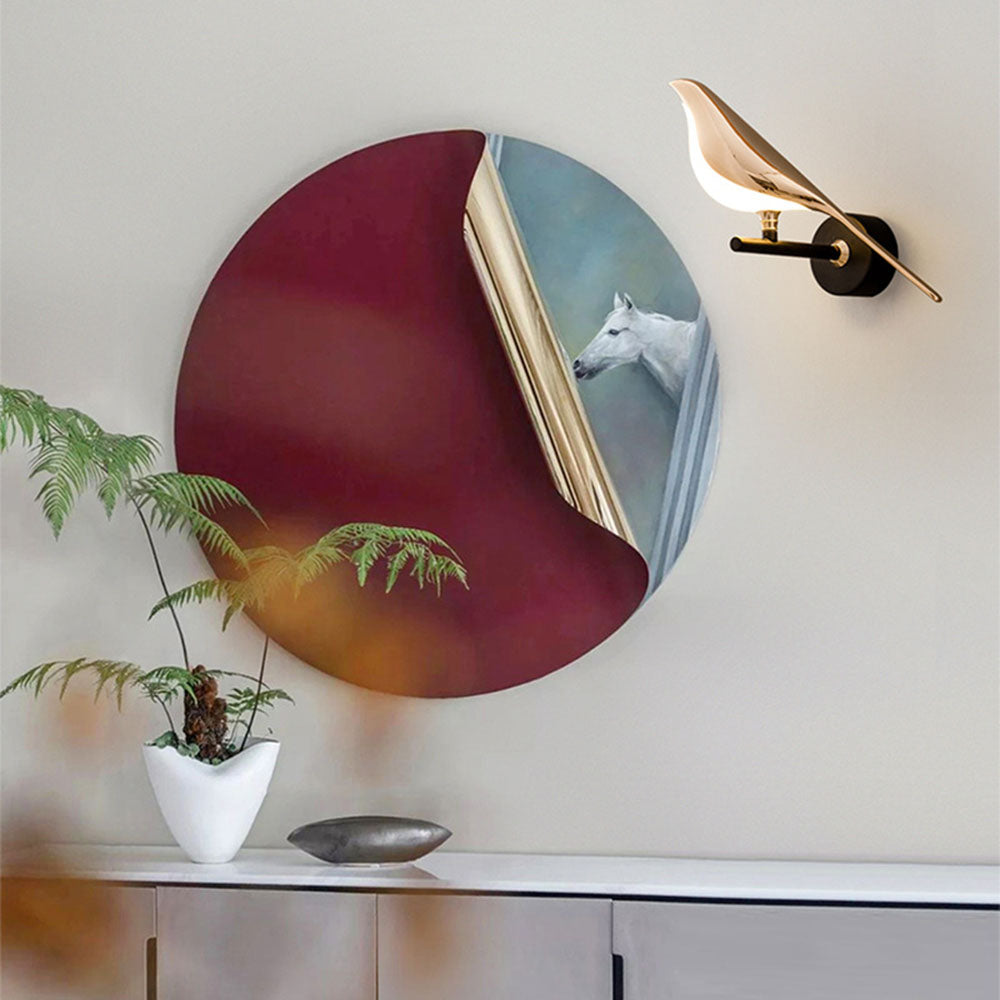 Modern Bird Wall Lamp with LED Light | Decorative Indoor Sconce