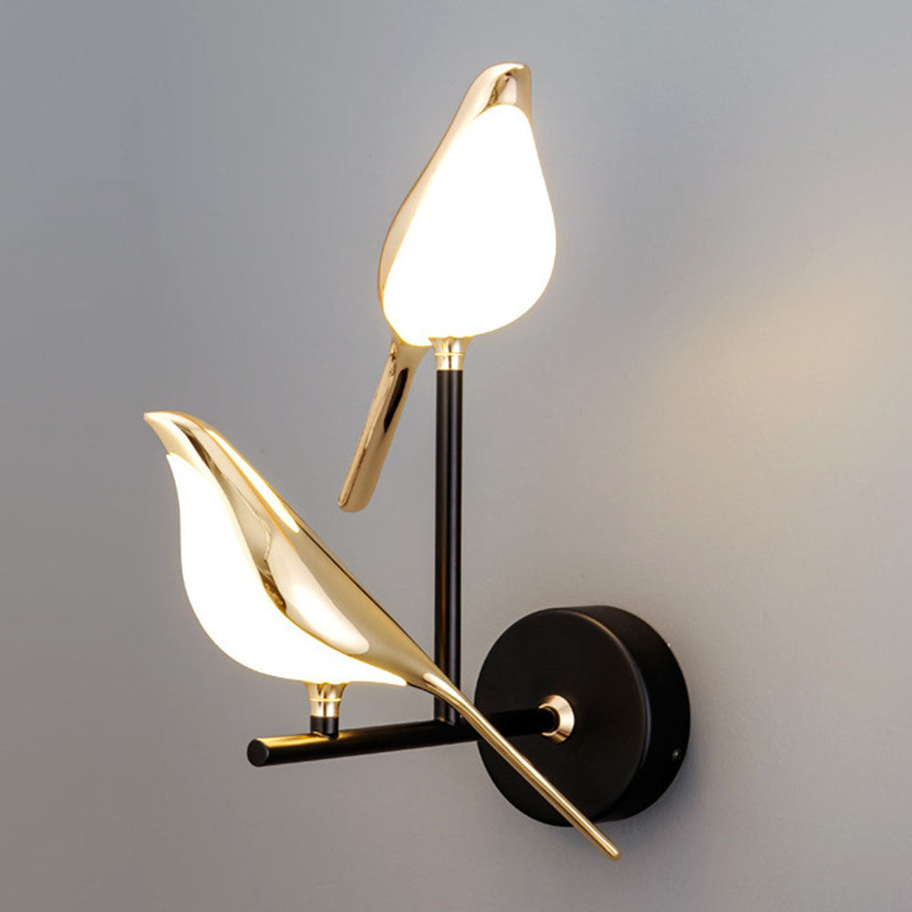 Modern Bird Wall Lamp with LED Light | Decorative Indoor Sconce