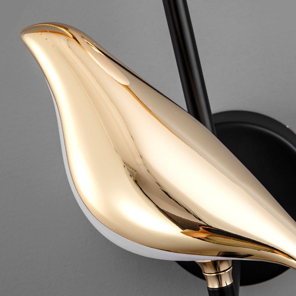 Modern Bird Wall Lamp with LED Light | Decorative Indoor Sconce