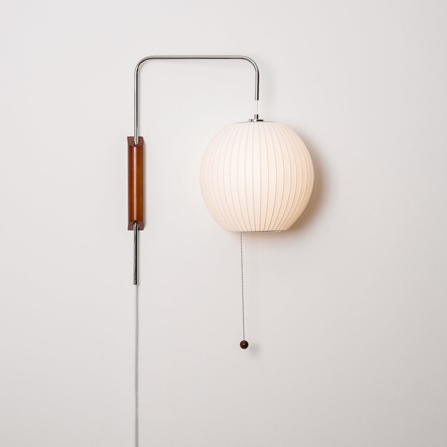 Modern Wall Lamp Sconce with Pull Cord | Adjustable Wall Light for Bedroom