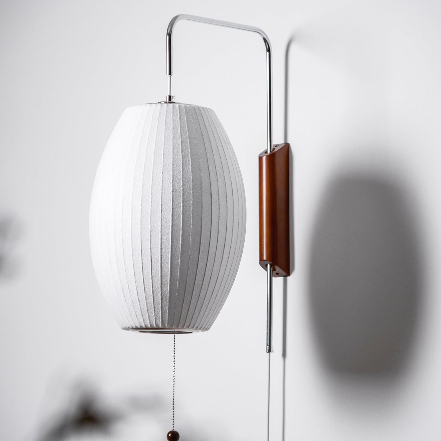 Modern Wall Lamp Sconce with Pull Cord | Adjustable Wall Light for Bedroom
