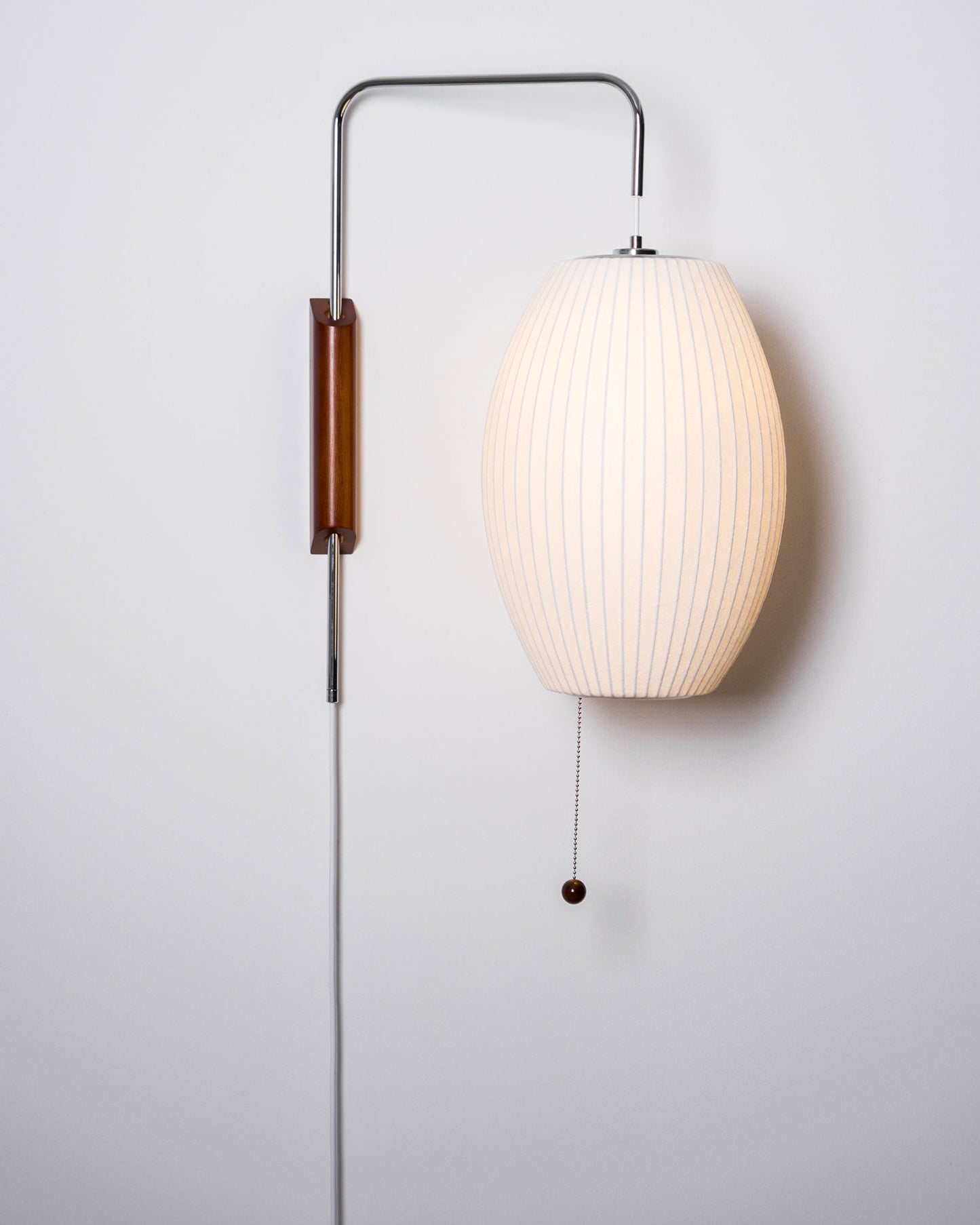 Modern Wall Lamp Sconce with Pull Cord | Adjustable Wall Light for Bedroom
