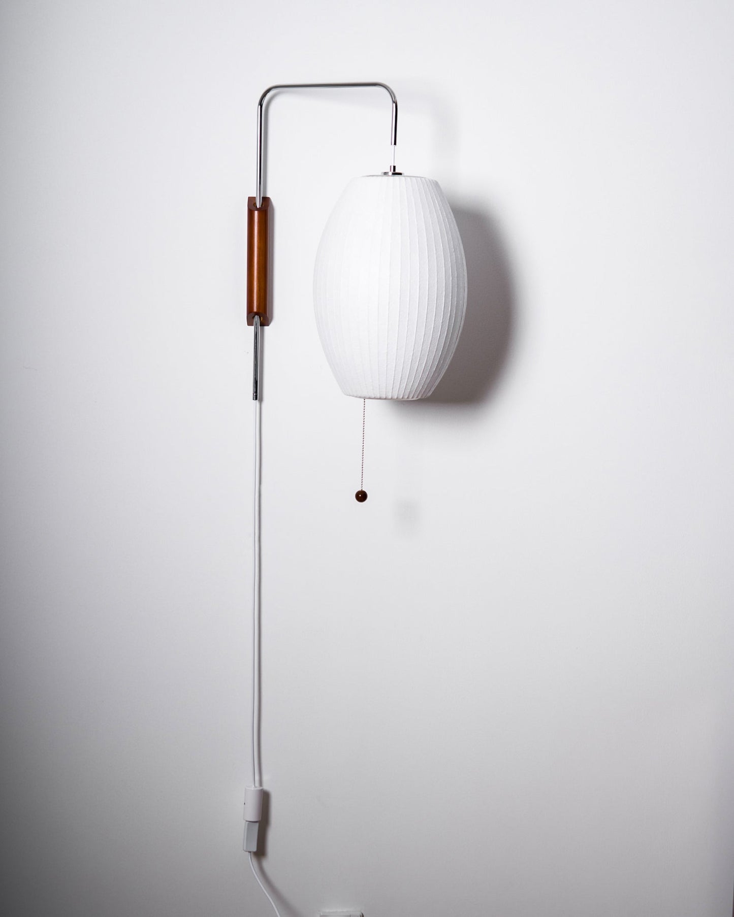 Modern Wall Lamp Sconce with Pull Cord | Adjustable Wall Light for Bedroom