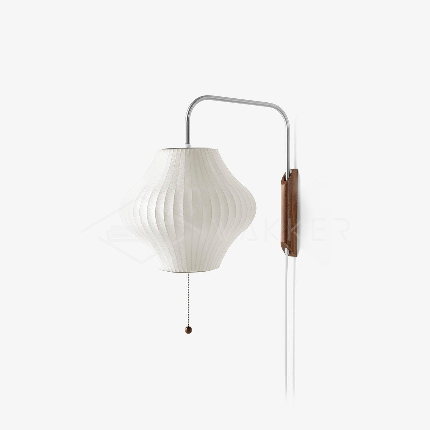 Modern Wall Lamp Sconce with Pull Cord | Adjustable Wall Light for Bedroom
