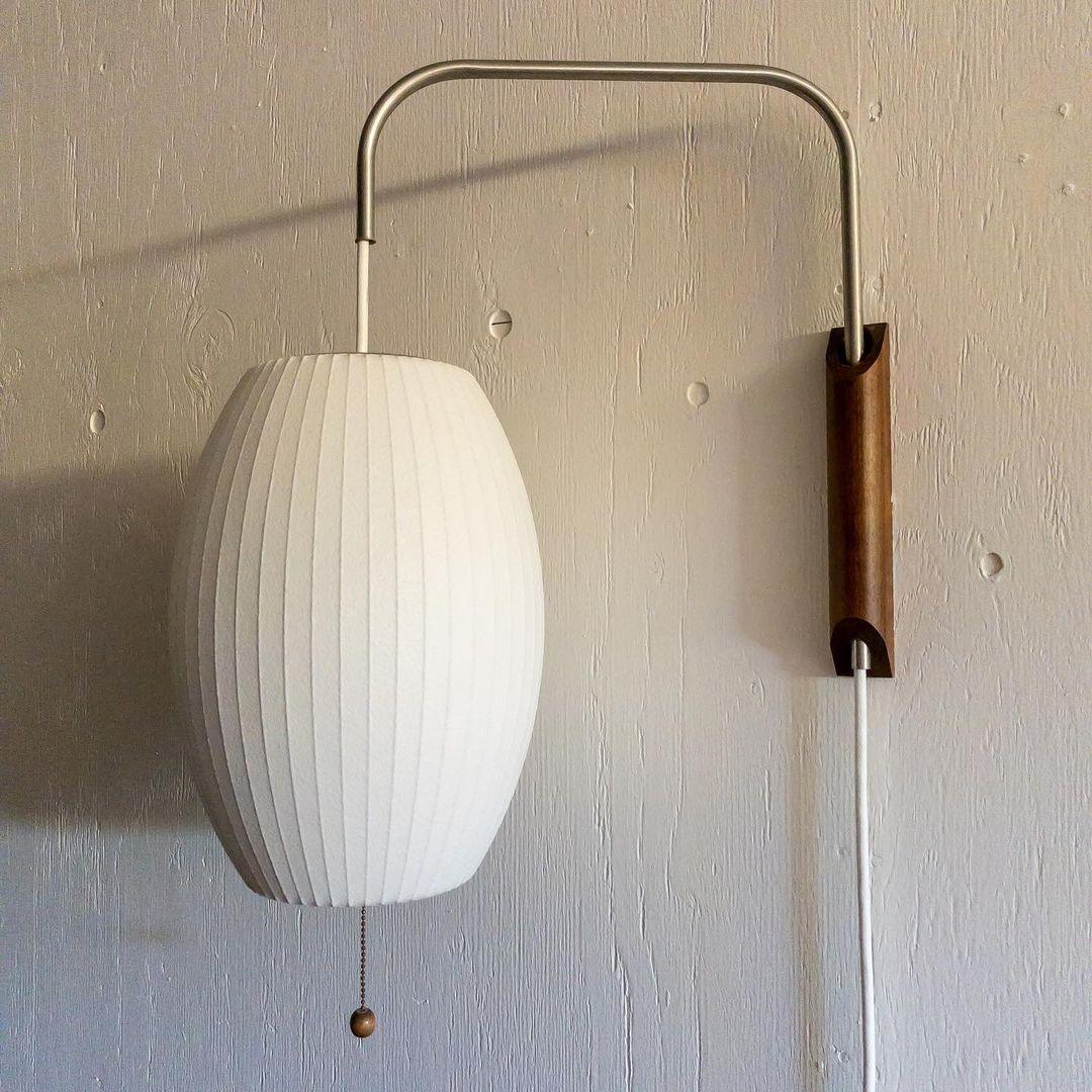 Modern Wall Lamp Sconce with Pull Cord | Adjustable Wall Light for Bedroom
