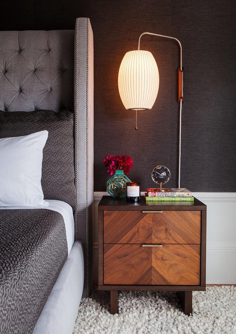 Modern Wall Lamp Sconce with Pull Cord | Adjustable Wall Light for Bedroom