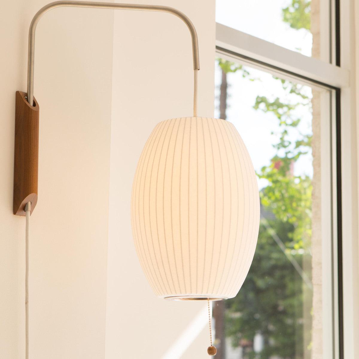 Modern Wall Lamp Sconce with Pull Cord | Adjustable Wall Light for Bedroom