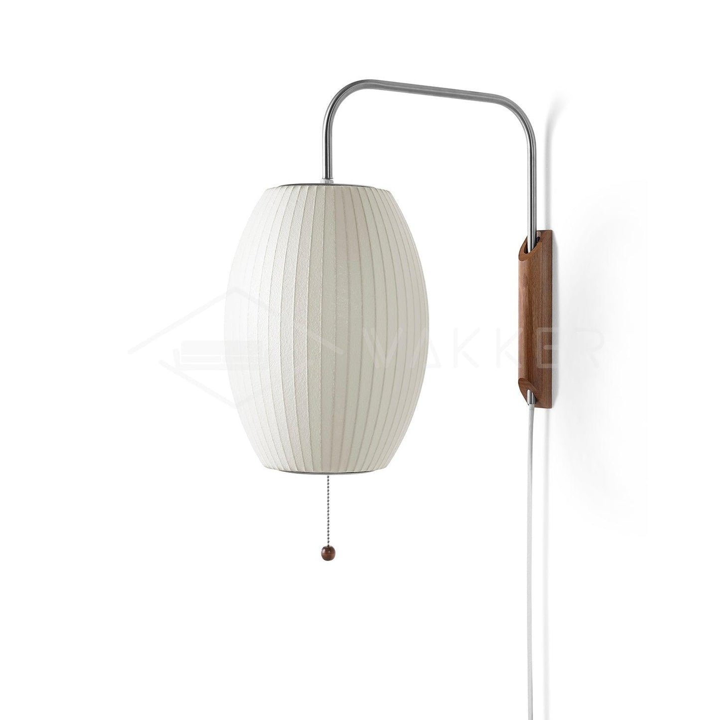Modern Wall Lamp Sconce with Pull Cord | Adjustable Wall Light for Bedroom
