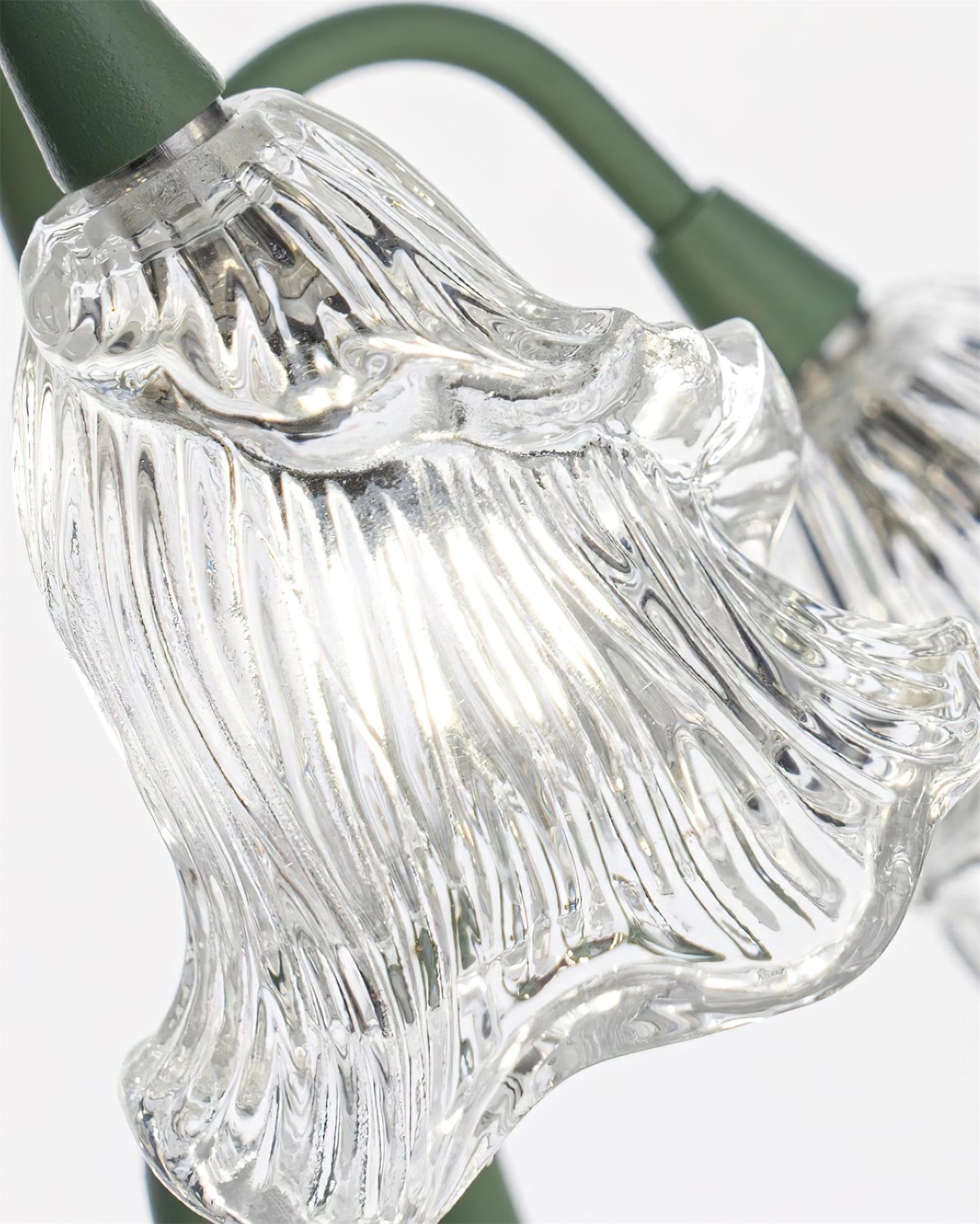 Floral Glass Table Lamp | Nature-Inspired Decorative Light for Bedroom or Living Room