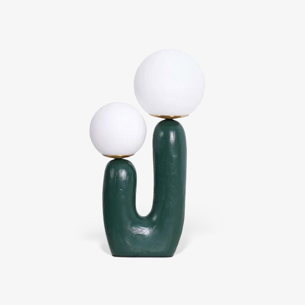 Modern Table Lamp | Bedside Desk Lamp with Glass Shade