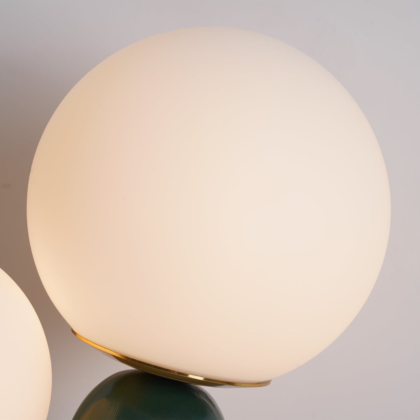 Modern Table Lamp | Bedside Desk Lamp with Glass Shade
