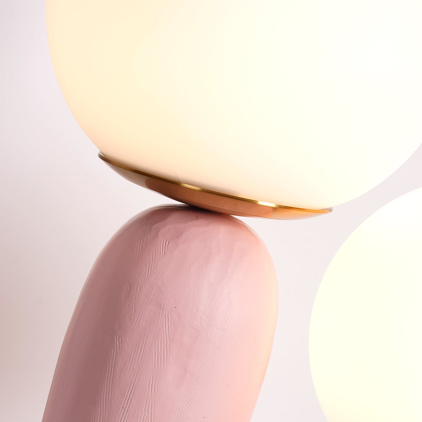 Modern Table Lamp | Bedside Desk Lamp with Glass Shade