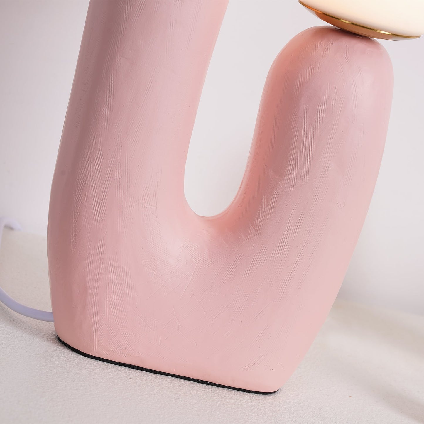 Modern Table Lamp | Bedside Desk Lamp with Glass Shade