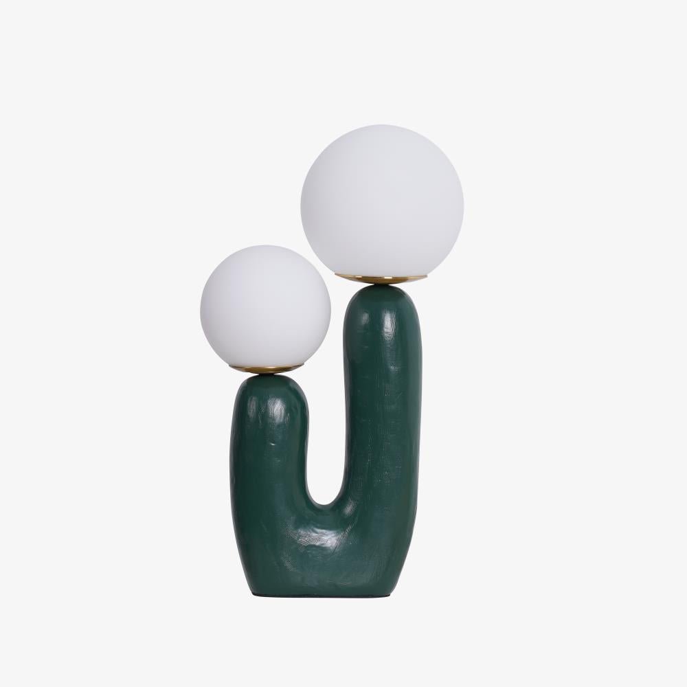 Modern Table Lamp | Bedside Desk Lamp with Glass Shade