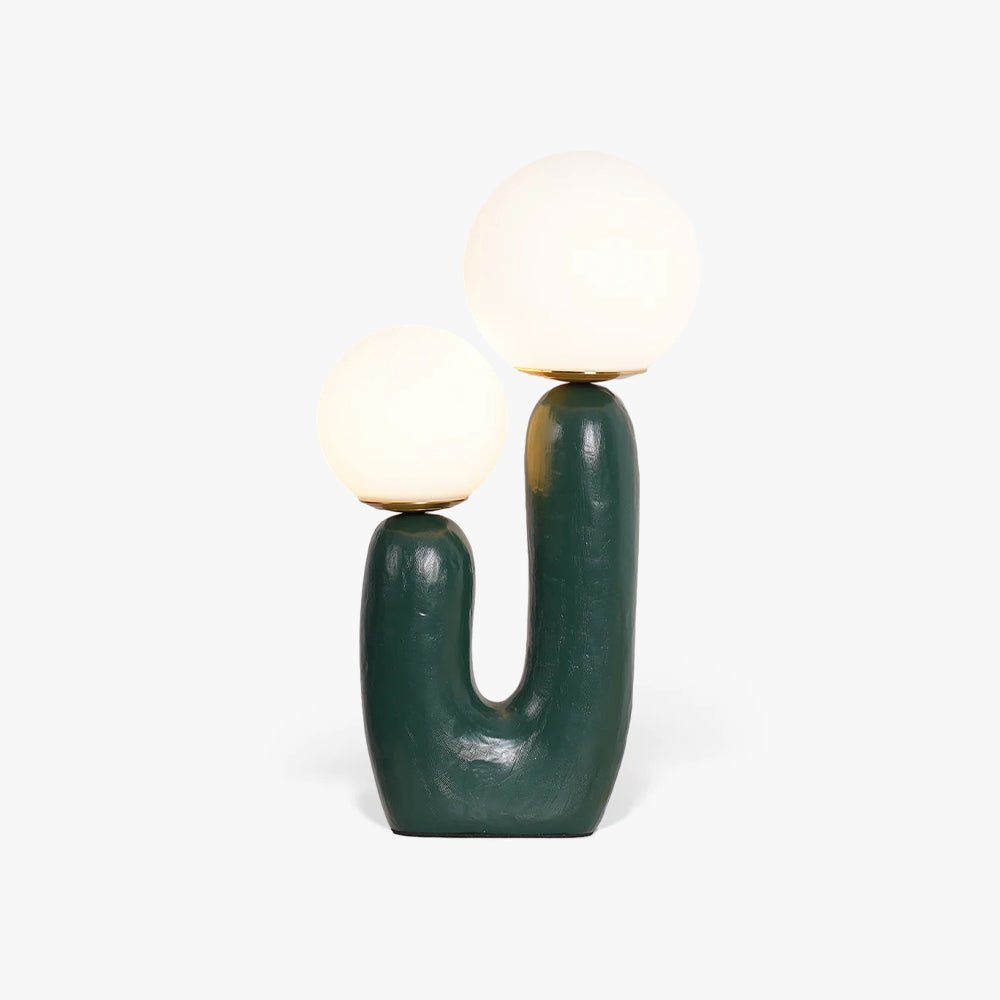 Modern Table Lamp | Bedside Desk Lamp with Glass Shade