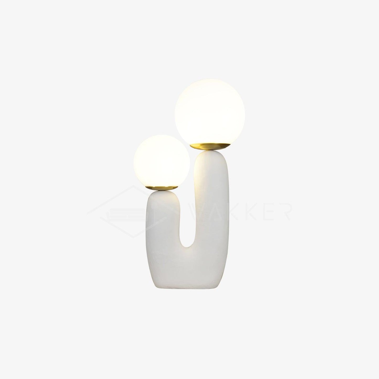 Modern Table Lamp | Bedside Desk Lamp with Glass Shade