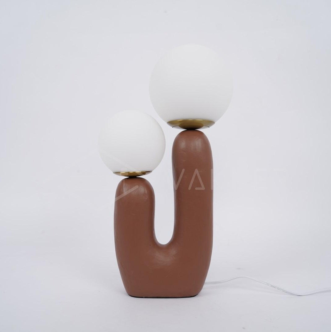 Modern Table Lamp | Bedside Desk Lamp with Glass Shade