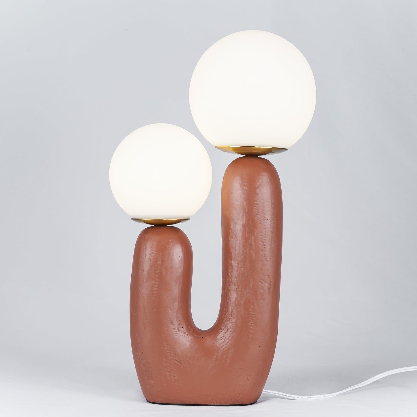 Modern Table Lamp | Bedside Desk Lamp with Glass Shade