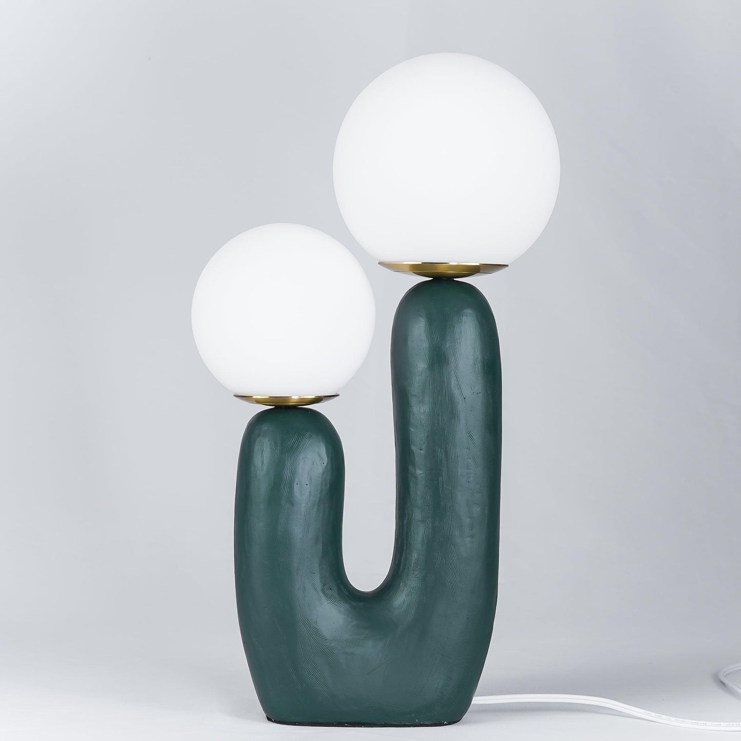 Modern Table Lamp | Bedside Desk Lamp with Glass Shade