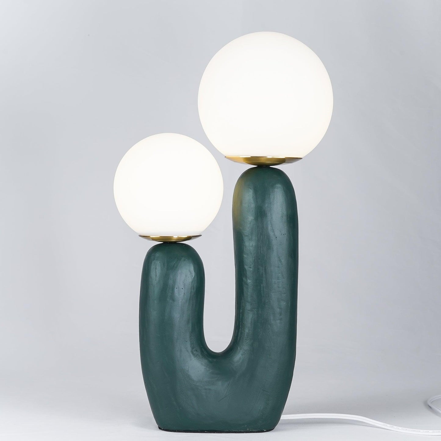 Modern Table Lamp | Bedside Desk Lamp with Glass Shade